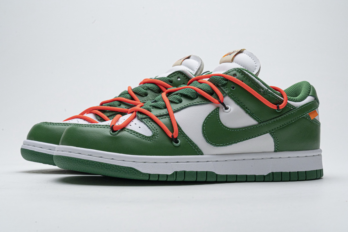 OFF-WHITE x Nike Dunk SB Low Pine Green CT0856-100
