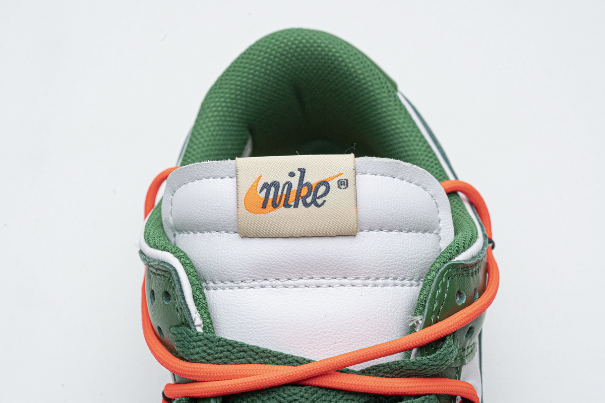 OFF-WHITE x Nike Dunk SB Low Pine Green CT0856-100