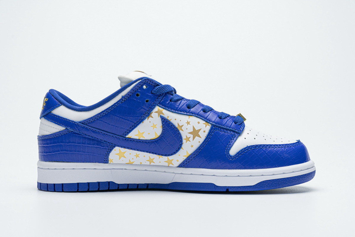 Supreme x Nike SB Dunk Low "Blue Stars” DH3228-100