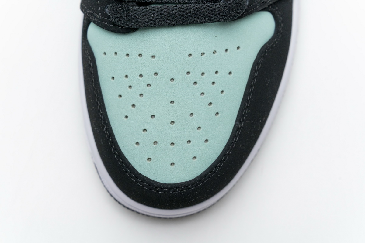 Air Jordan 1 Low Black Aurora Green Laser Orange CK3022-013