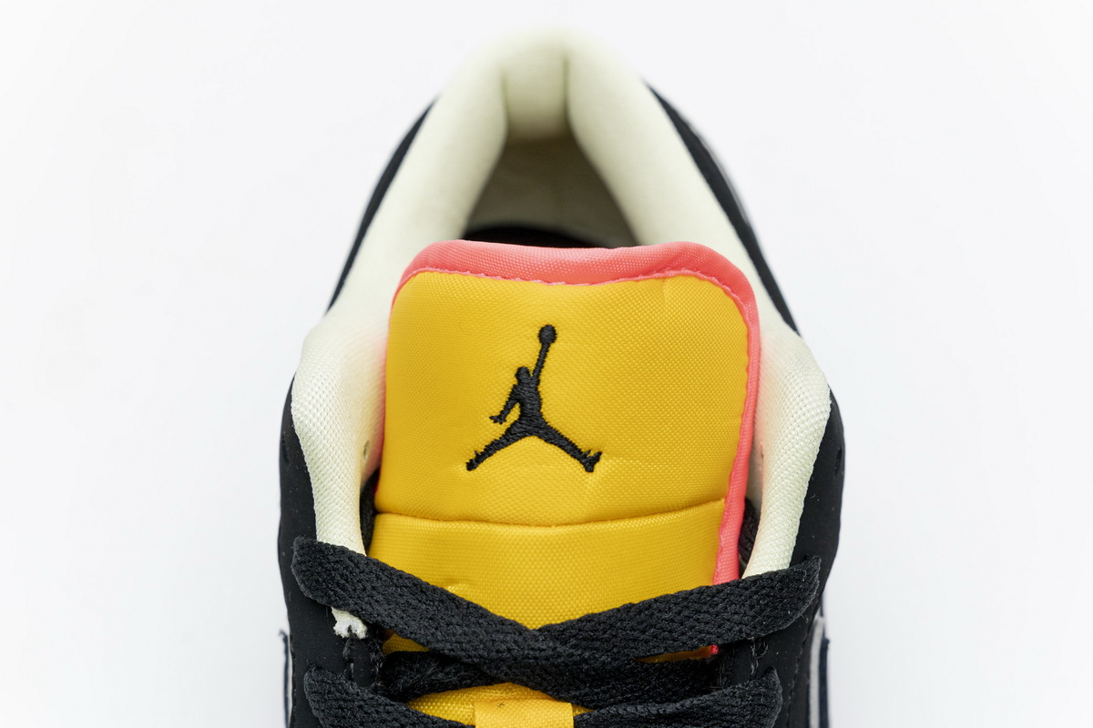 Air Jordan 1 Low Black Aurora Green Laser Orange CK3022-013