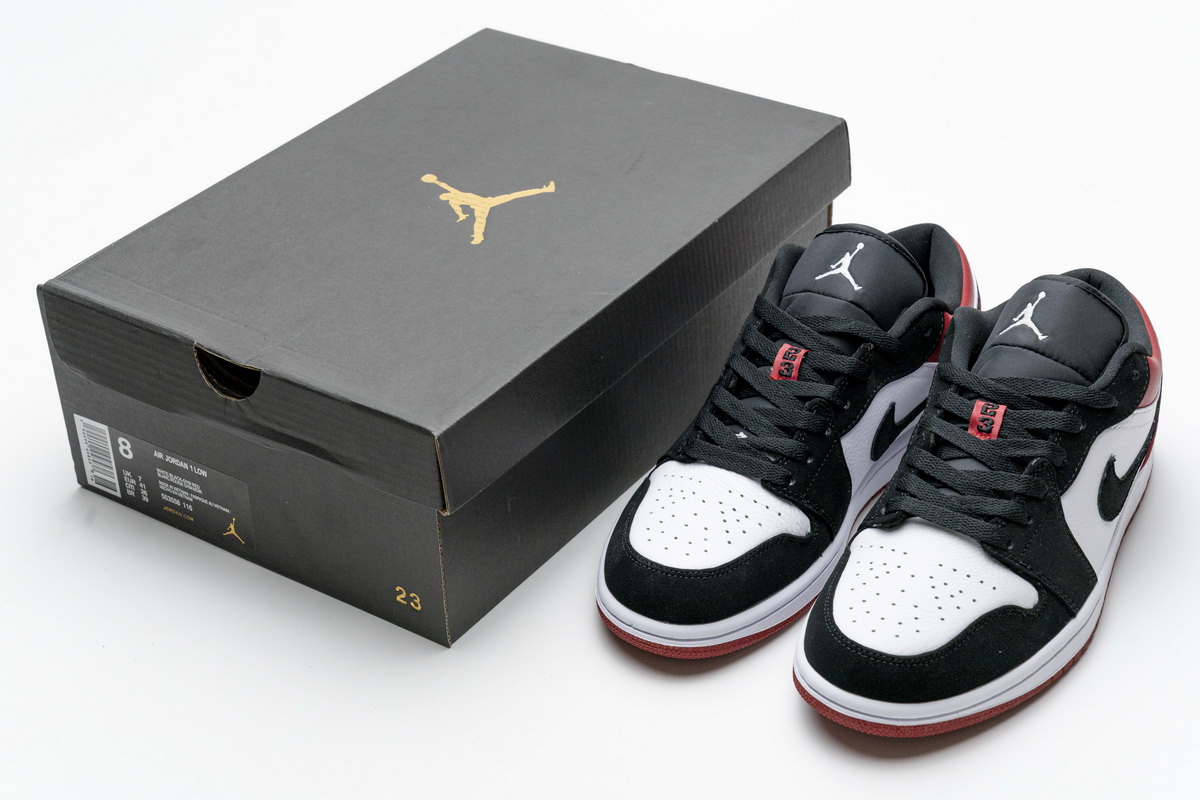 Air Jordan 1 Low Black Toe 553558-116