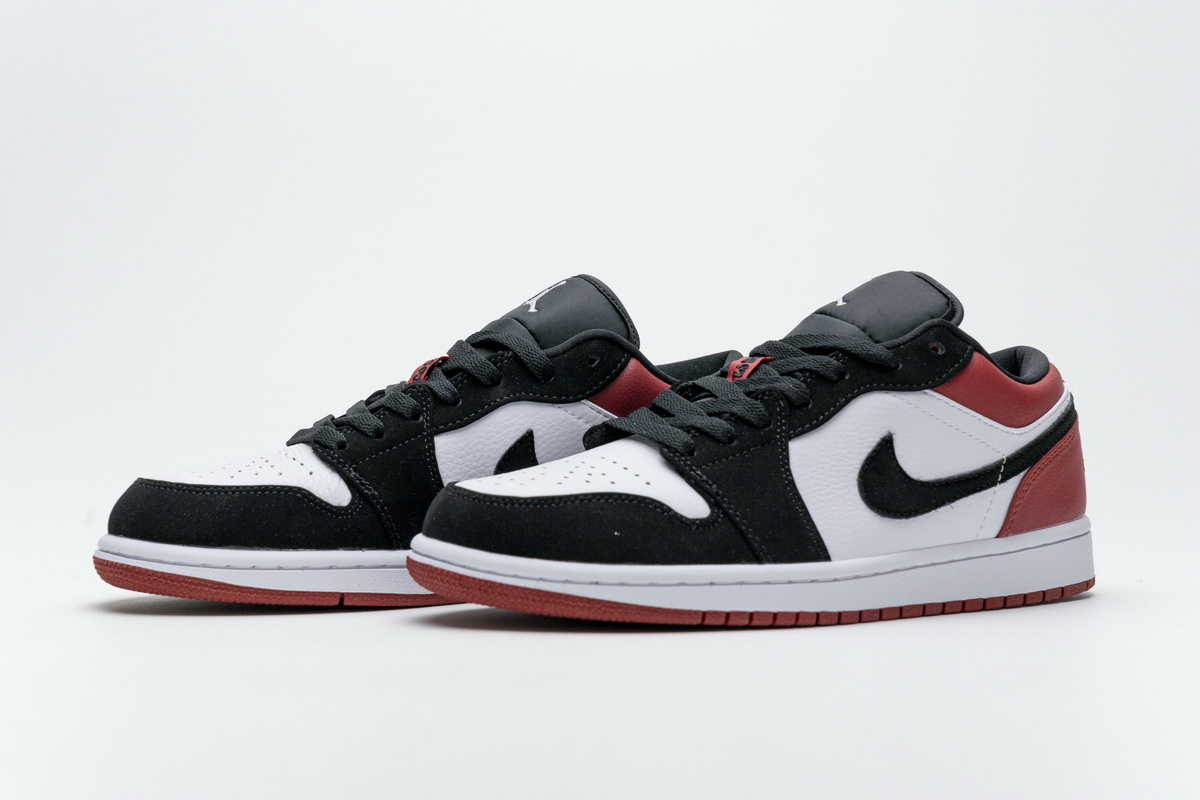 Air Jordan 1 Low Black Toe 553558-116