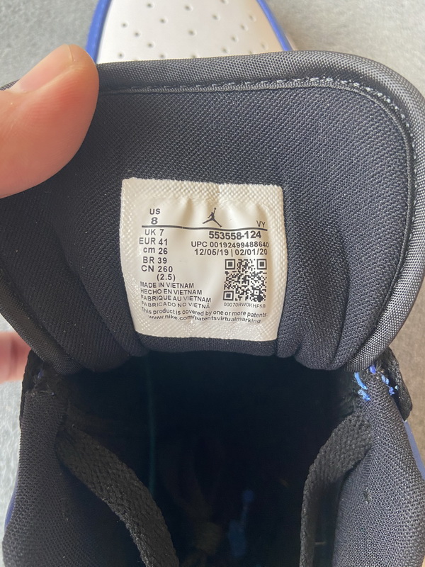 Air Jordan 1 Low Game Royal 553558-124
