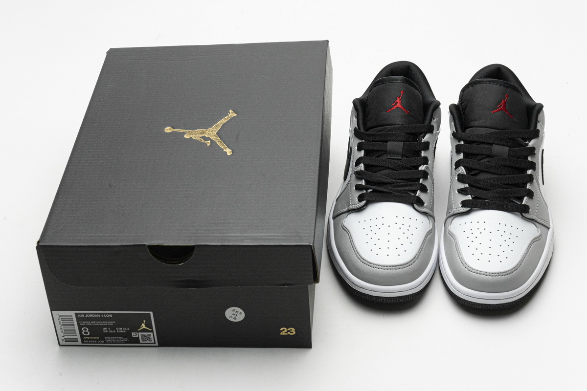 Air Jordan 1 Low Light Smoke Grey 553558-030
