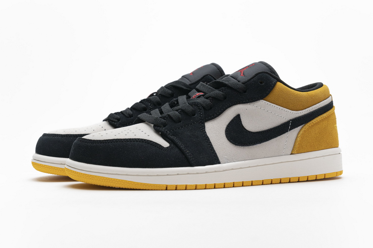 Air Jordan 1 Low Sail University Gold Black 553558-127