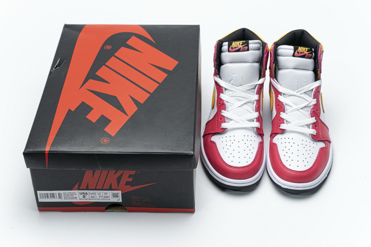  Air Jordan 1 High OG Light Fusion Red 555088-603