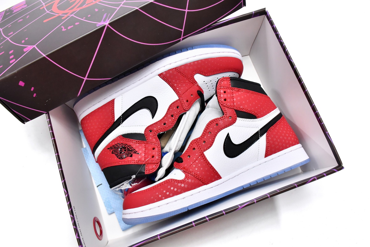 Air Jordan 1 Retro High Spider-Man Origin Story 555088-602