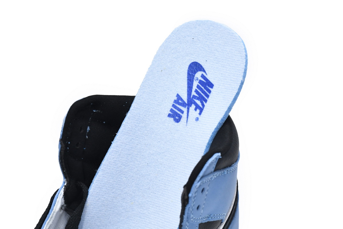 Air Jordan 1 Retro High White University Blue Black 555088-134(TOP quality)