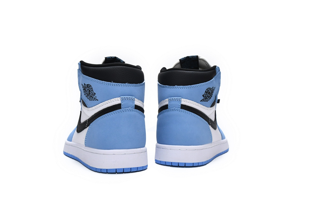 Air Jordan 1 Retro High White University Blue Black 555088-134(TOP quality)