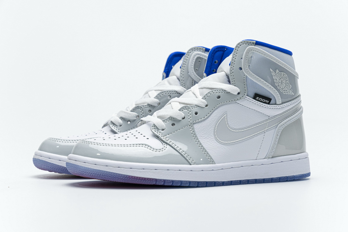 Air Jordan 1 Retro High Zoom White Racer Blue CK6637-104