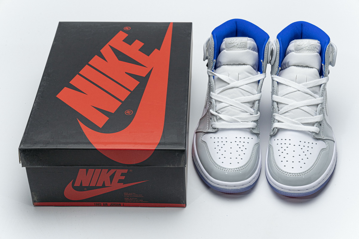 Air Jordan 1 Retro High Zoom White Racer Blue CK6637-104
