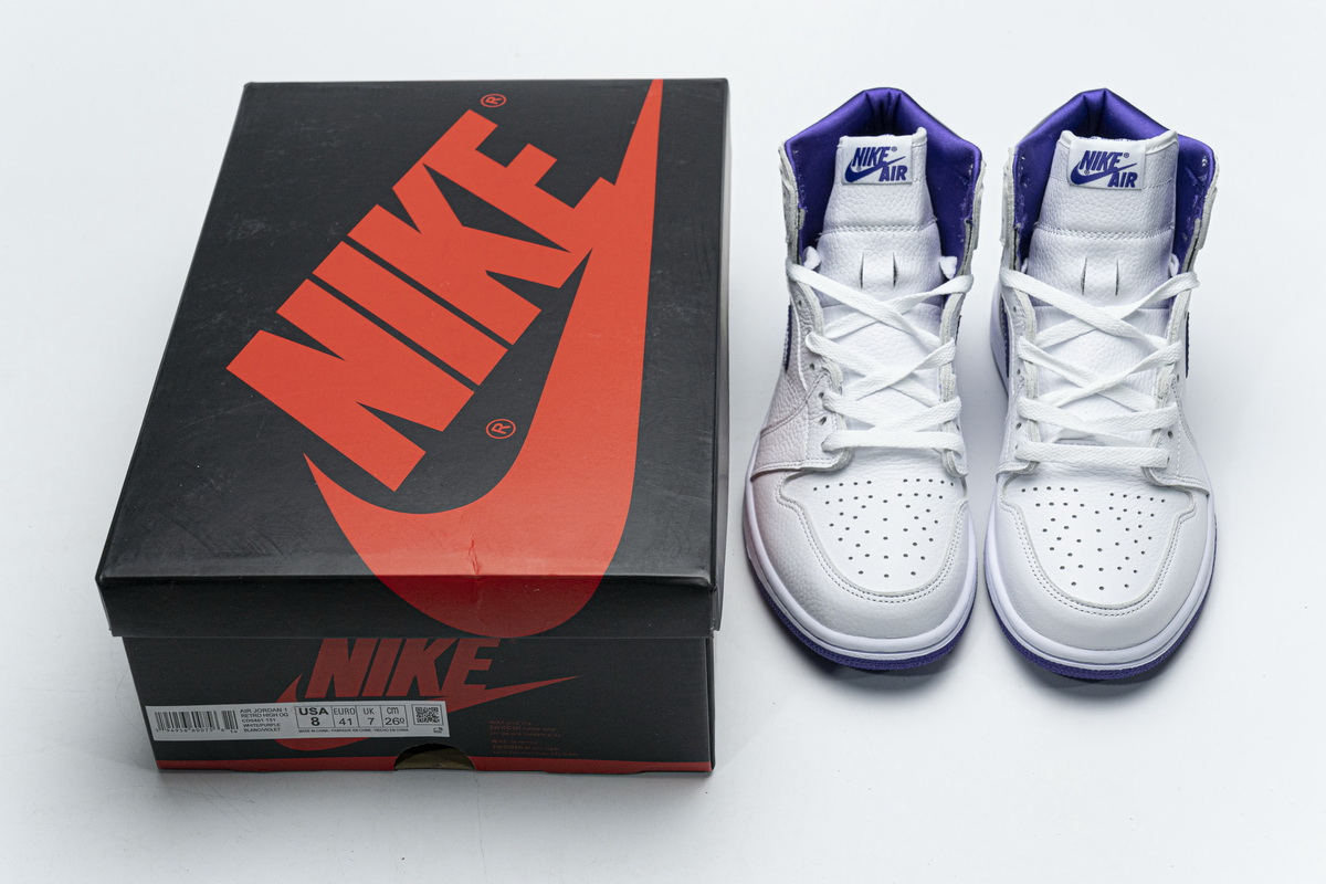 Air Jordan 1 Retro High OG White Purple CD0461-151