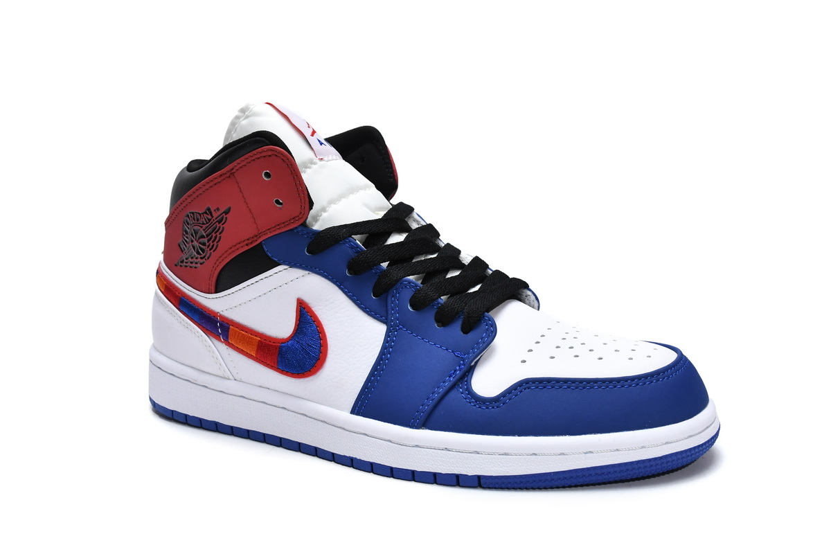 Air Jordan 1 Mid Multi-Color Swoosh 852542-146