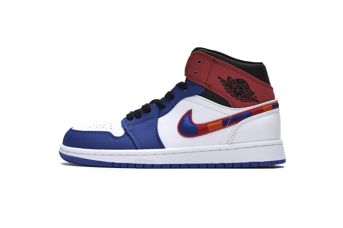 Air Jordan 1 Mid Multi-Color Swoosh 852542-146