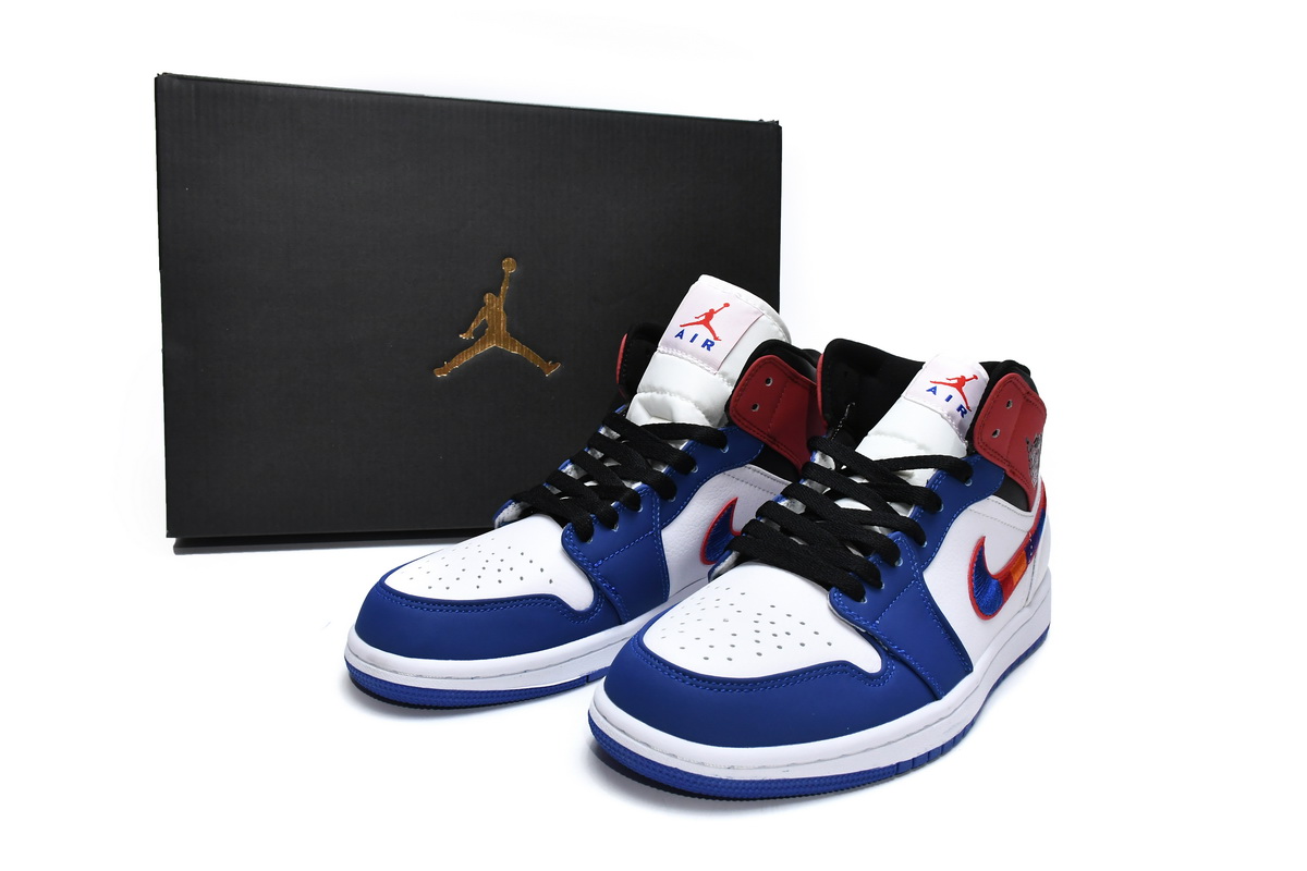 Air Jordan 1 Mid Multi-Color Swoosh 852542-146
