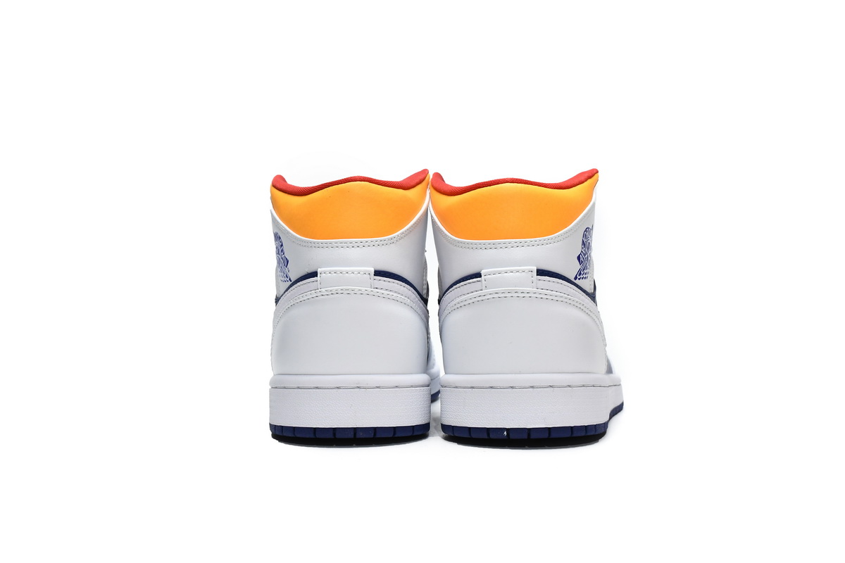 Air Jordan 1 Mid Royal Blue Laser Orange 554724-131