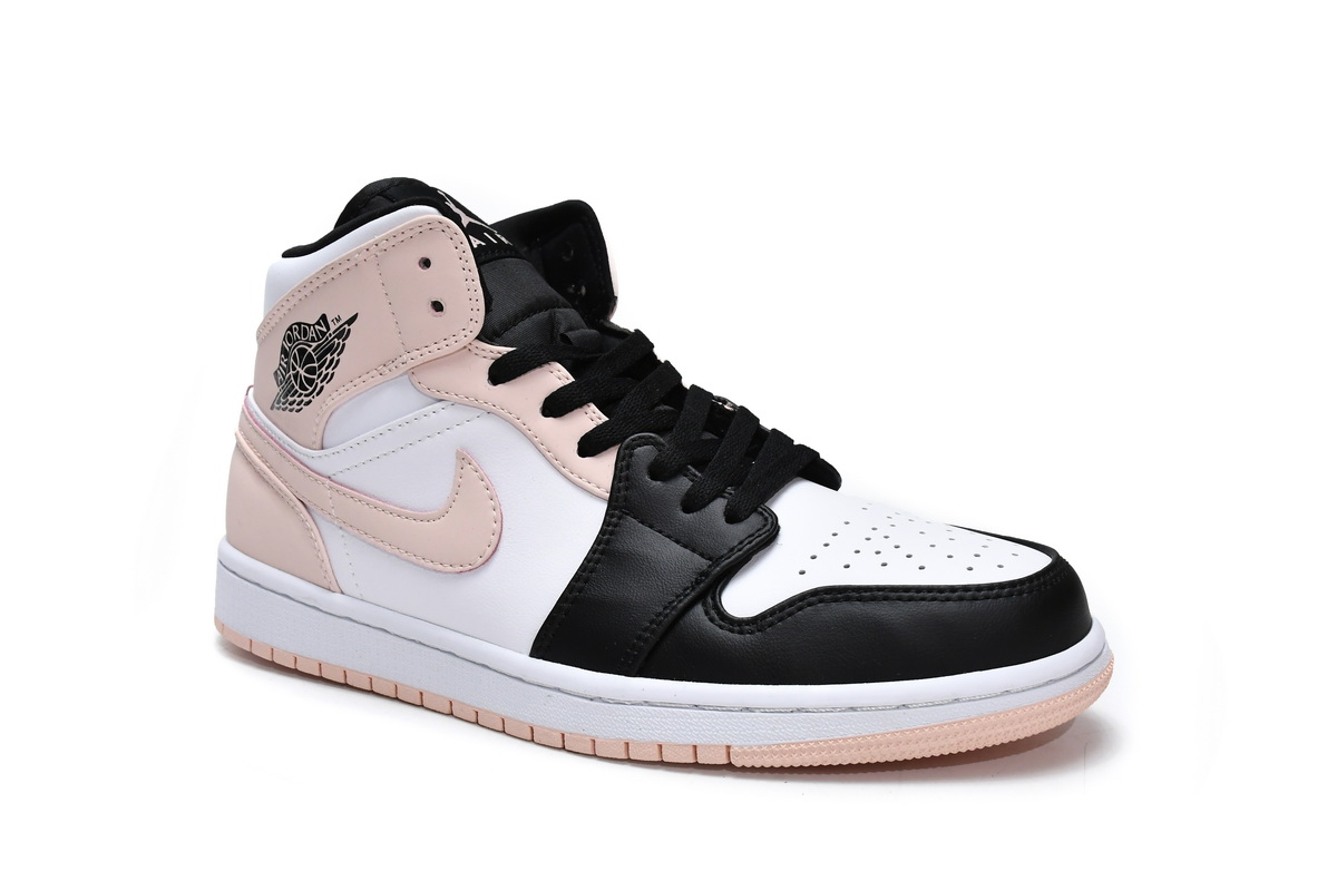 Air Jordan 1 Mid Crimson Tint Toe (GS) 554725-133