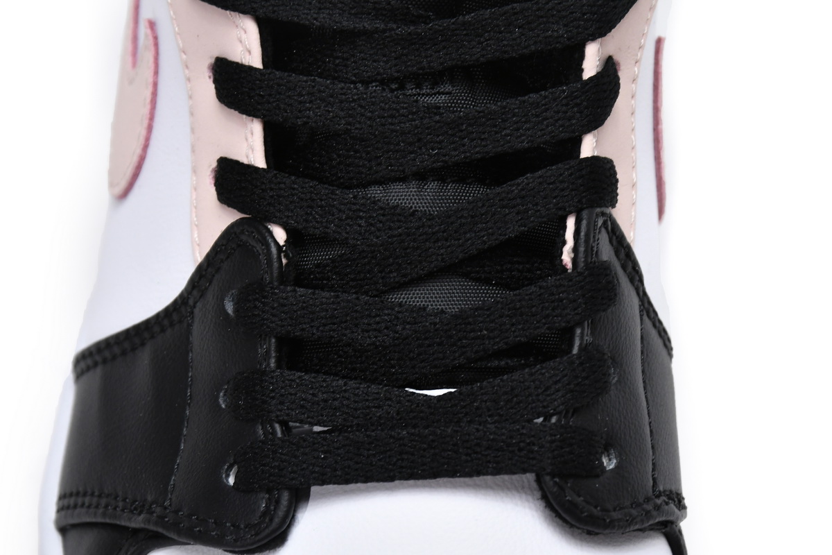 Air Jordan 1 Mid Crimson Tint Toe (GS) 554725-133