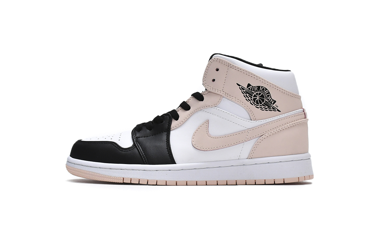 Air Jordan 1 Mid Crimson Tint Toe (GS) 554725-133