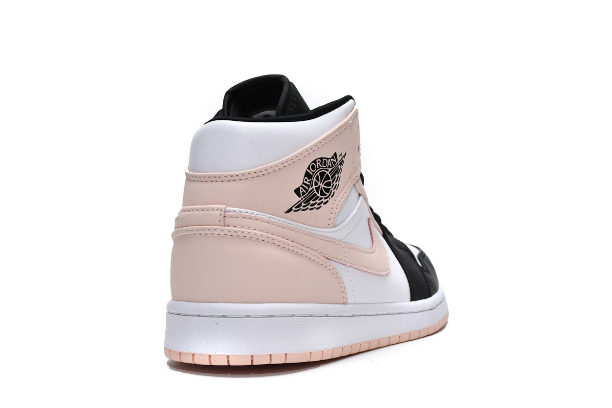Air Jordan 1 Mid Crimson Tint Toe (GS) 554725-133