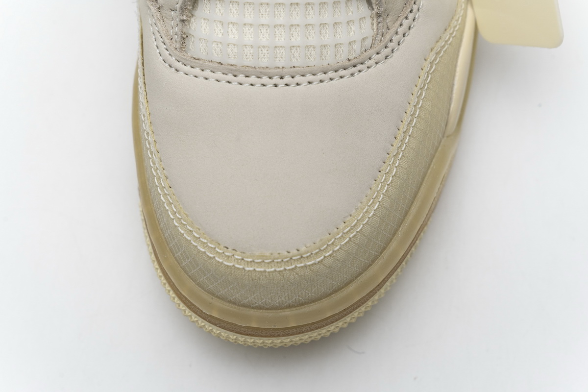 OFF White x Air Jordan 4 Retro Sail CV9388-100 (Best Quality)