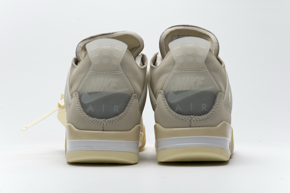 OFF White x Air Jordan 4 Retro Sail CV9388-100 (Best Quality)