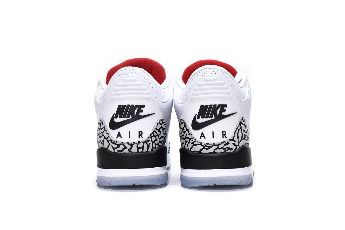 Air Jordan 3 Retro Free Throw Line White Cement 923096-101(2018)
