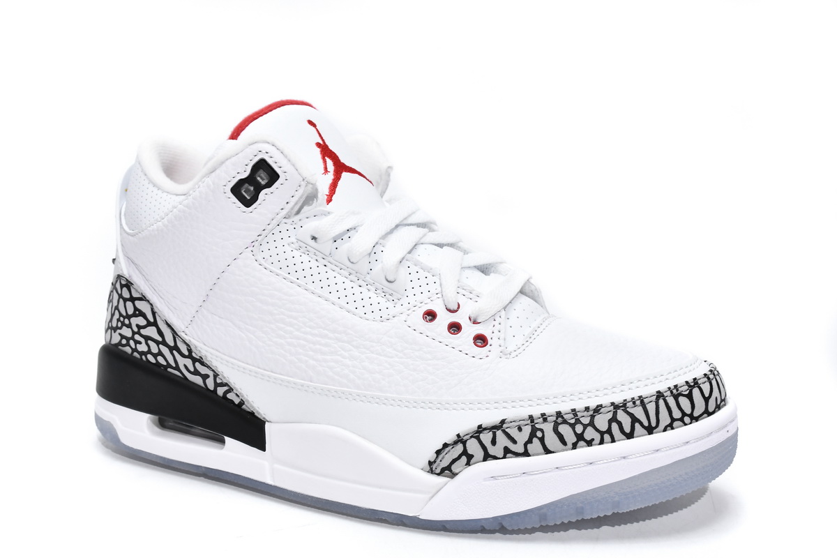 Air Jordan 3 Retro Free Throw Line White Cement 923096-101(2018)