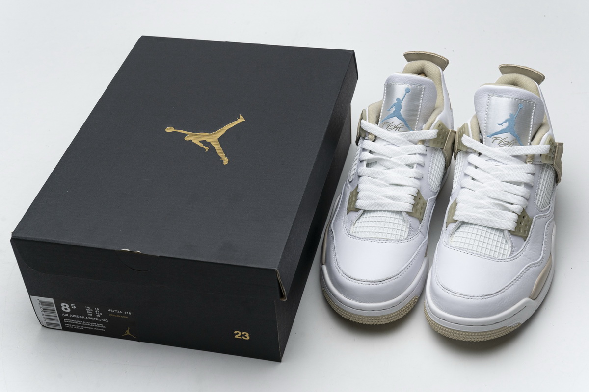 Air Jordan 4 Retro Sand Linen 487724-118 (Top Quality)
