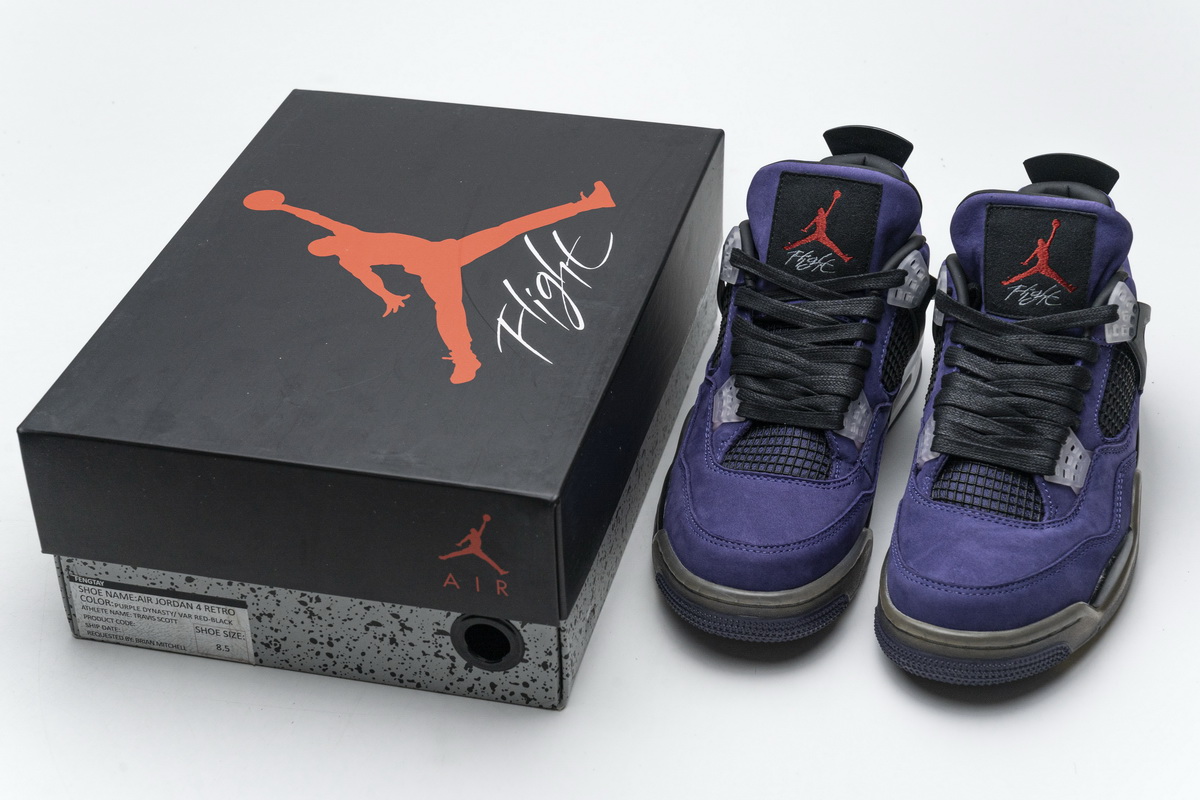 Travis Scott x Air Jordan 4 Retro Purple 766302