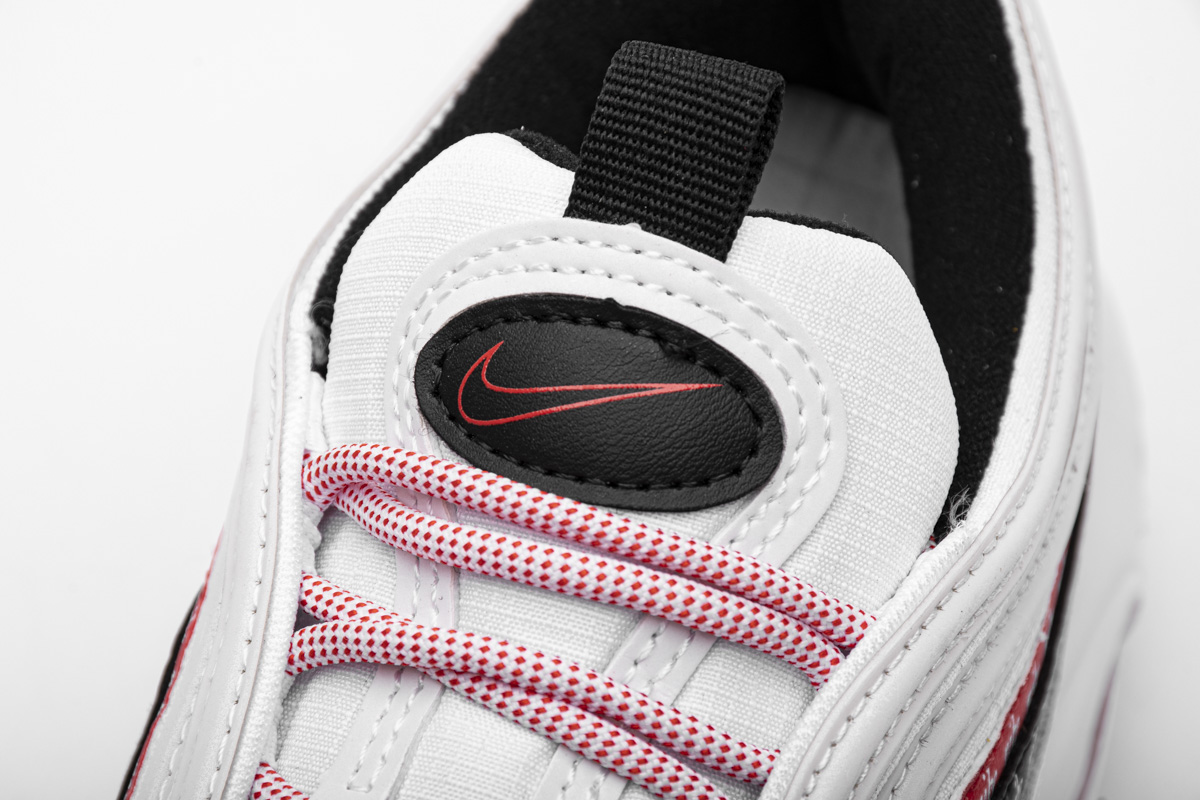 Nike Air Max 97 Sketch Logo White Black Red CK9397-100