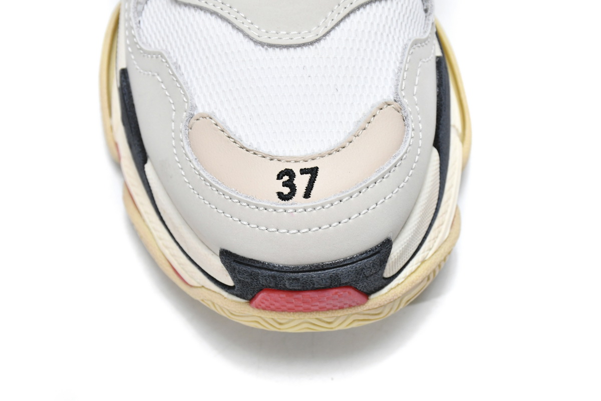 Balenciaga Triple S White Dark Grey Red 524037 W09E1 9000