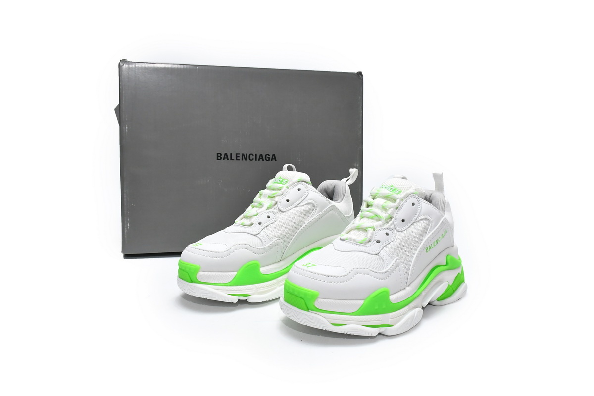 Balenciaga Triple S White Grey Green 524039 W2CA3 5390