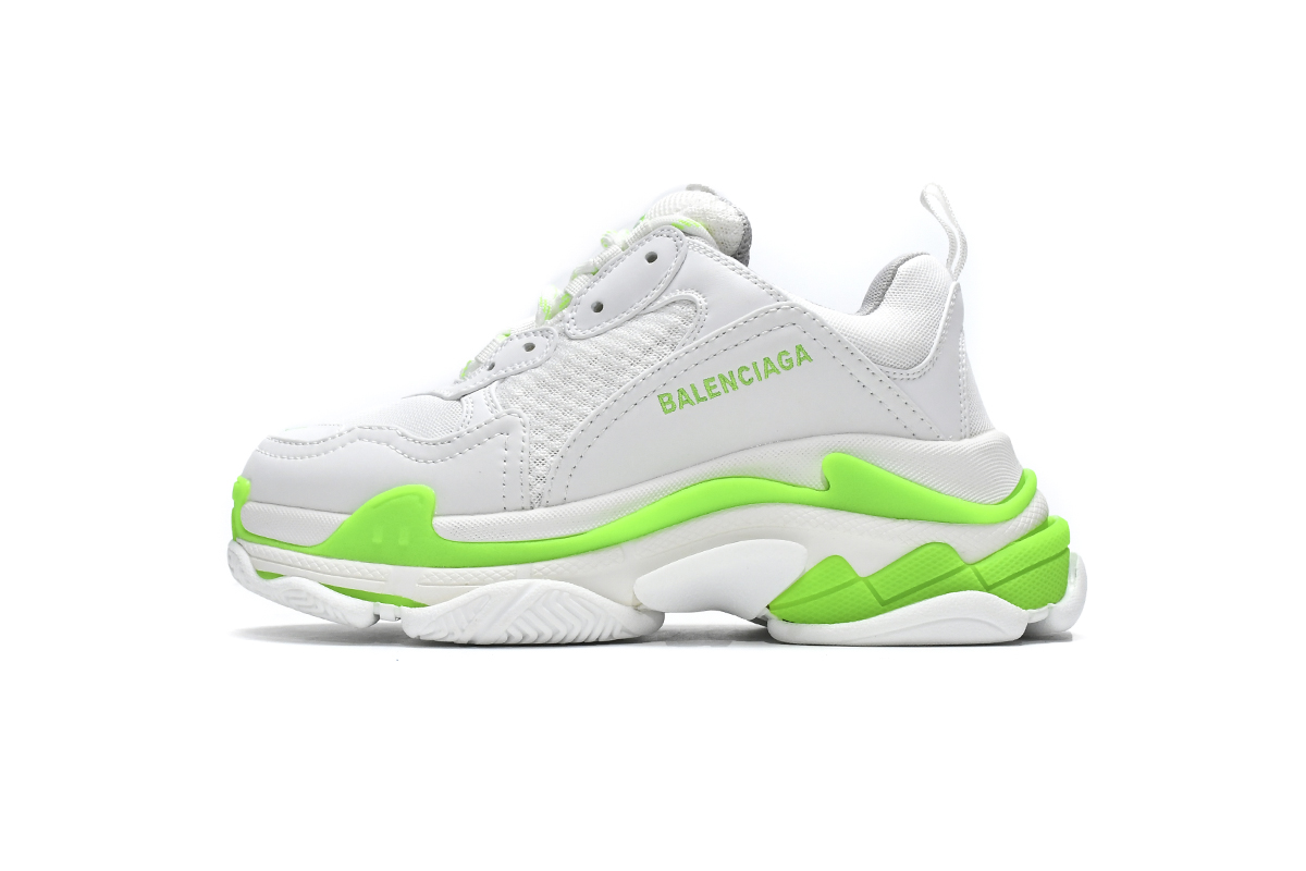 Balenciaga Triple S White Grey Green 524039 W2CA3 5390