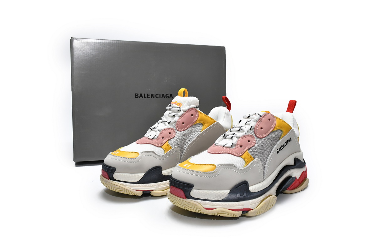 Balenciaga Triple S White Light Pink 524038 W09O5 9035