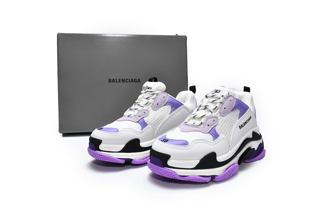 Balenciaga Triple S White Pink Purple 524039 W09OH 9688