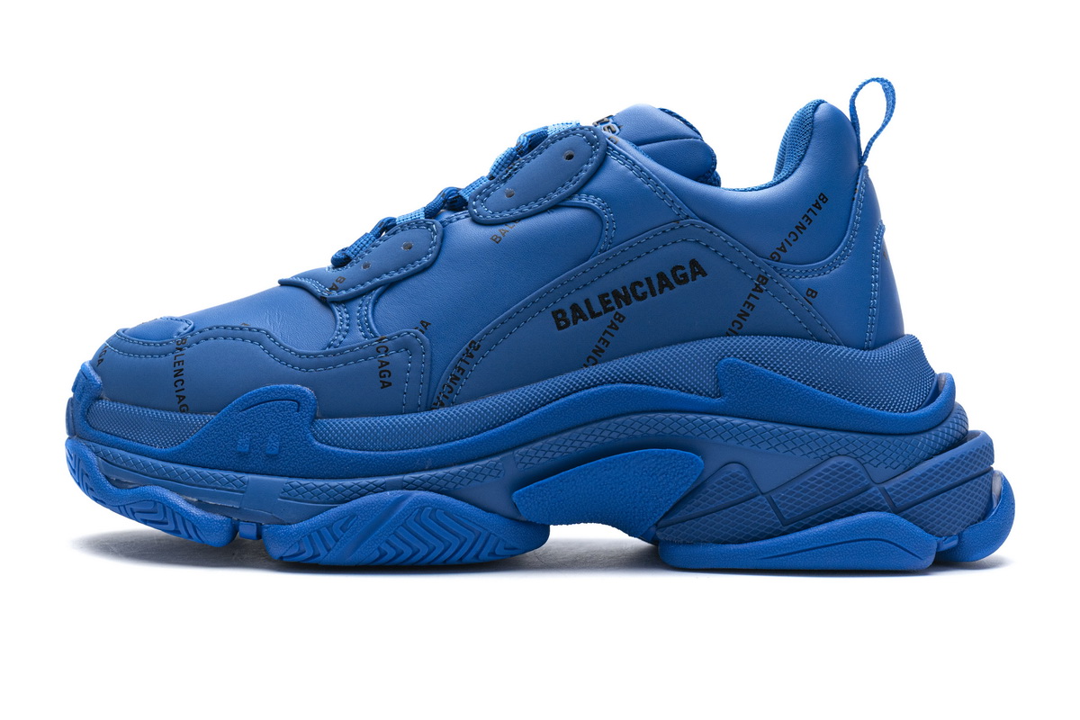 Balenciaga Triple S Letter Blue 536737 W06E2 0848