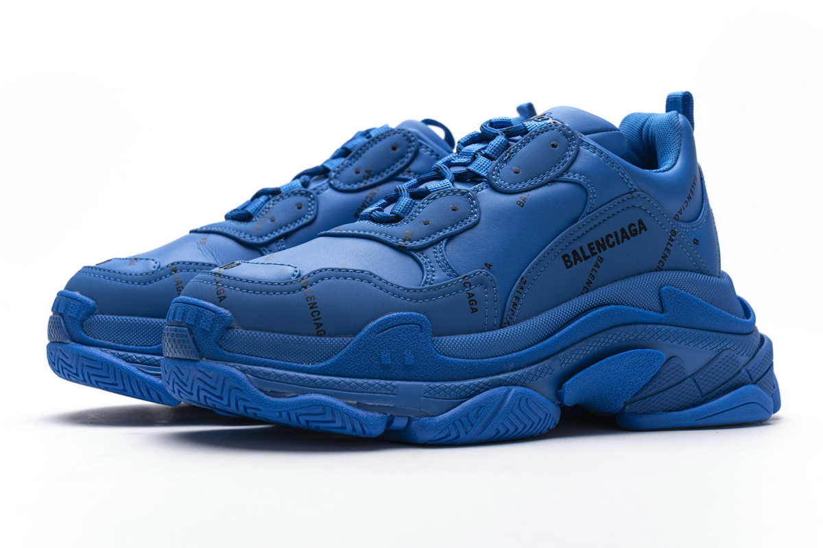 Balenciaga Triple S Letter Blue 536737 W06E2 0848