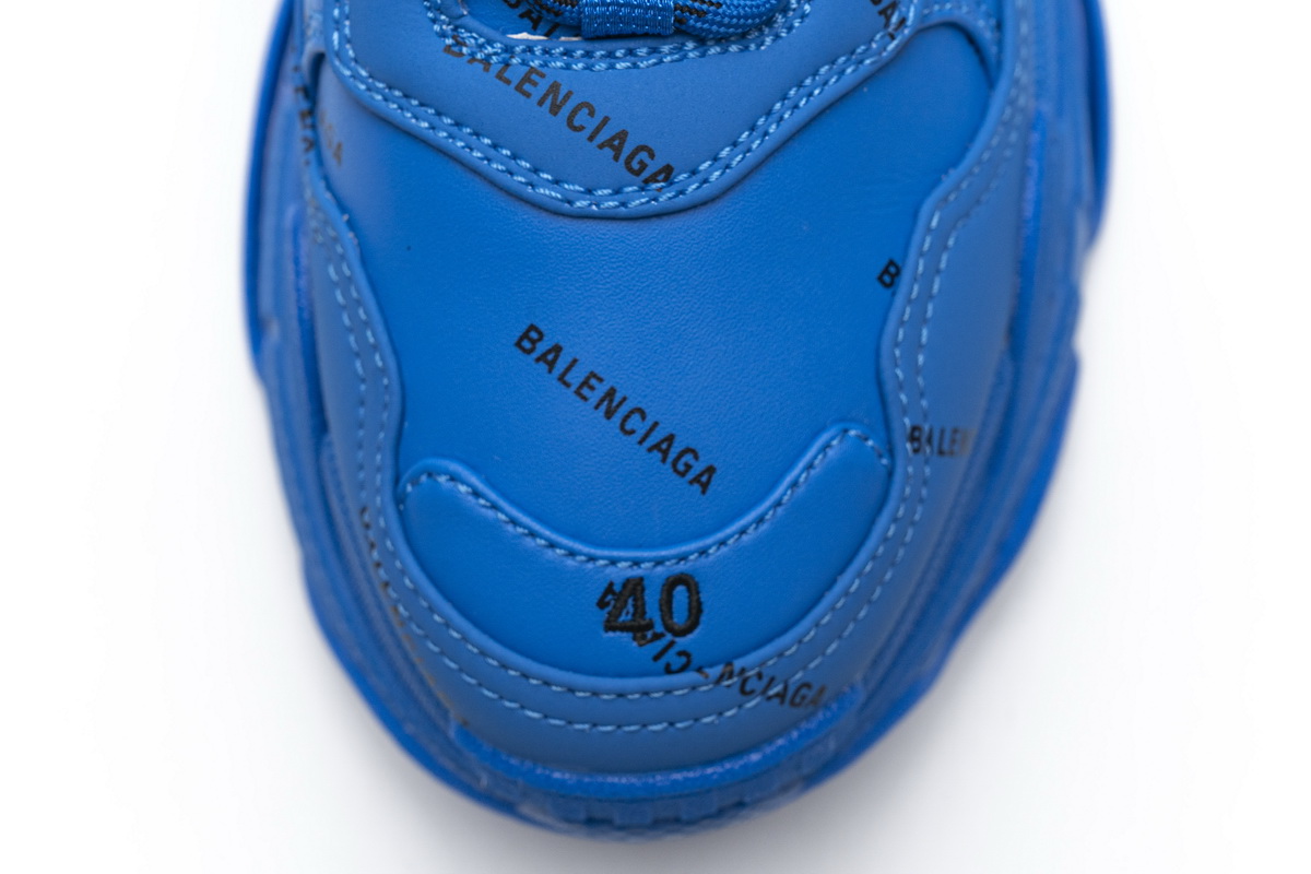 Balenciaga Triple S Letter Blue 536737 W06E2 0848