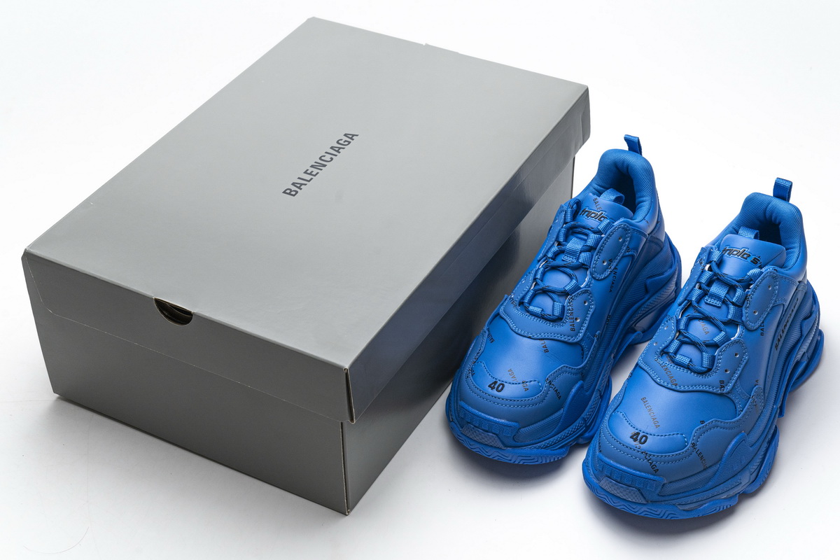 Balenciaga Triple S Letter Blue 536737 W06E2 0848