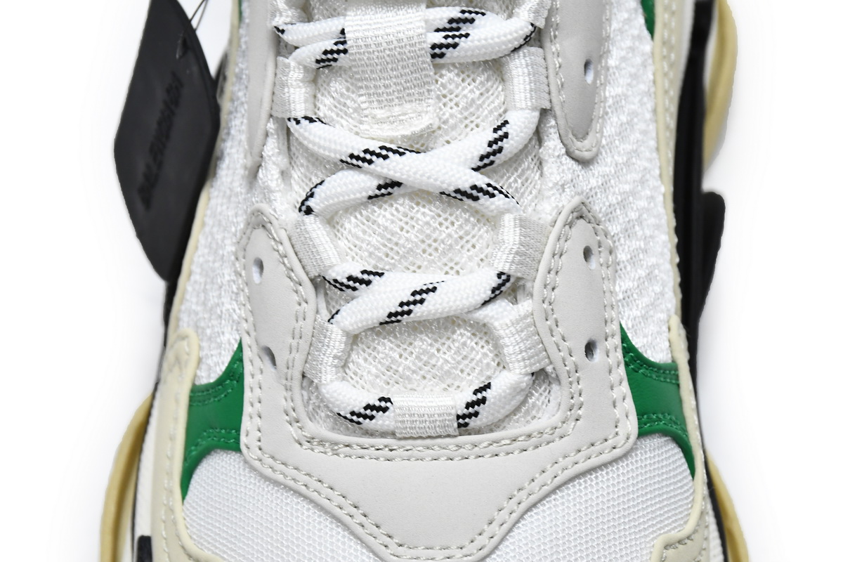 Balenciaga Triple S White Green 536737 W09O1 9090
