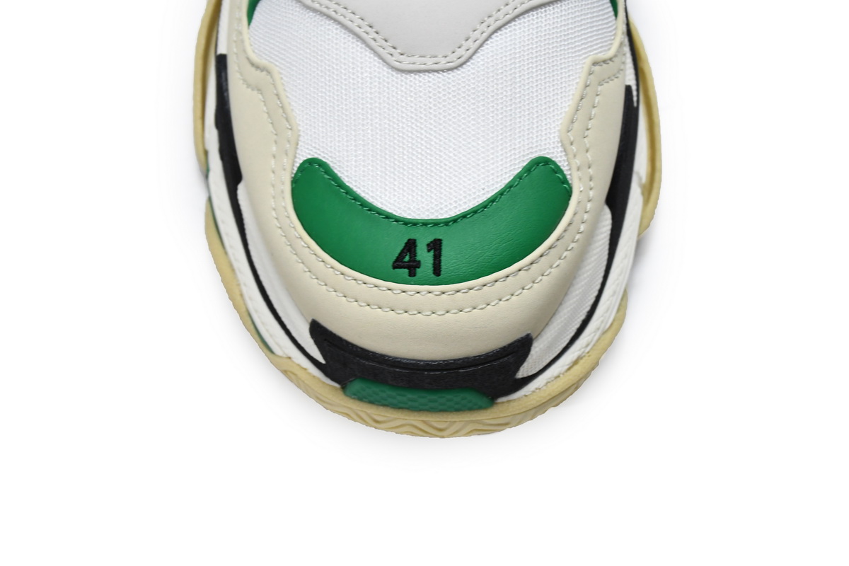 Balenciaga Triple S White Green 536737 W09O1 9090