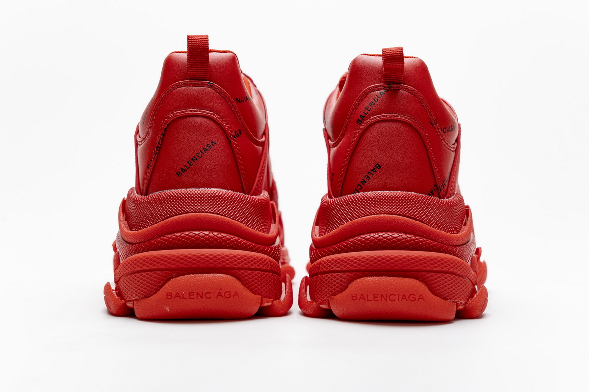 Balenciaga Triple S Letter Bright Red 524039 W2FA1 7632