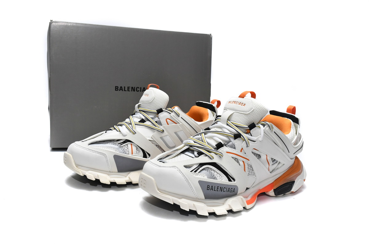 Balenciaga Track White Orange Black 542436 W1GB1 9059