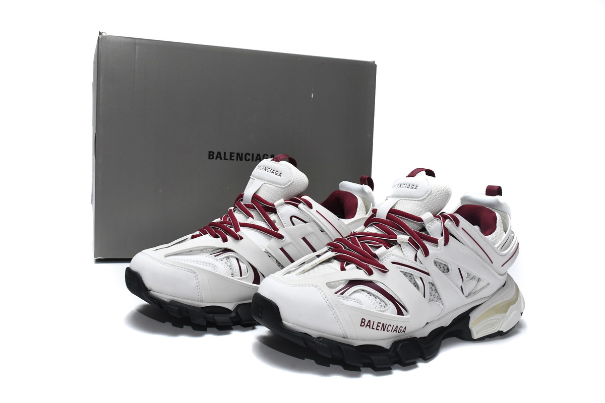 Balenciaga Track White Claret Red 542436 W1JH 1915