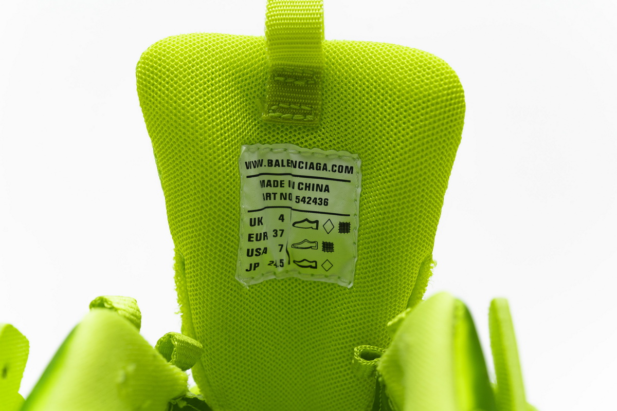 Balenciaga Track Led Fluorescent Yellow 542436 W1GB7 2014