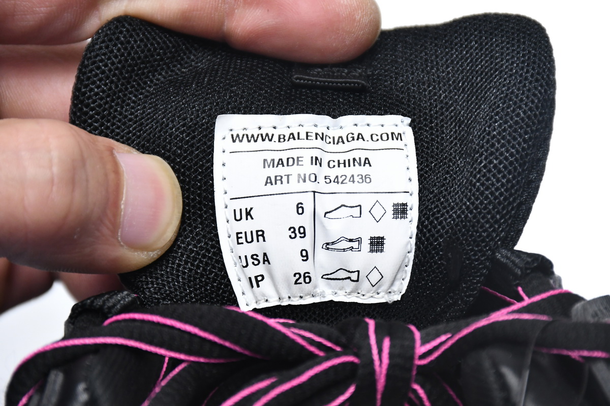 Balenciaga Track Black Pink 542436 W2LA1 4800