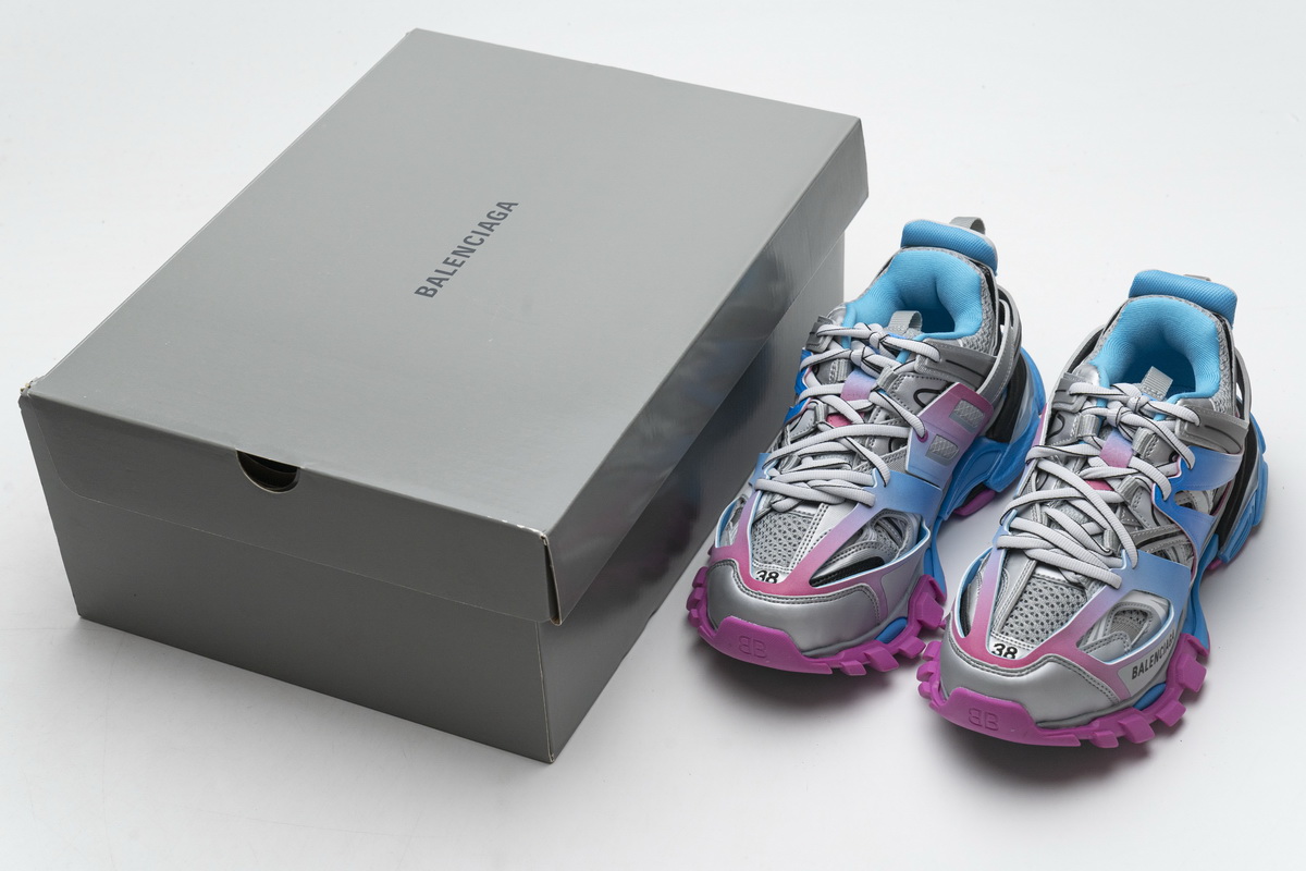 Balenciaga Track.Blue Pink Silver 542436 W1GC1 4051