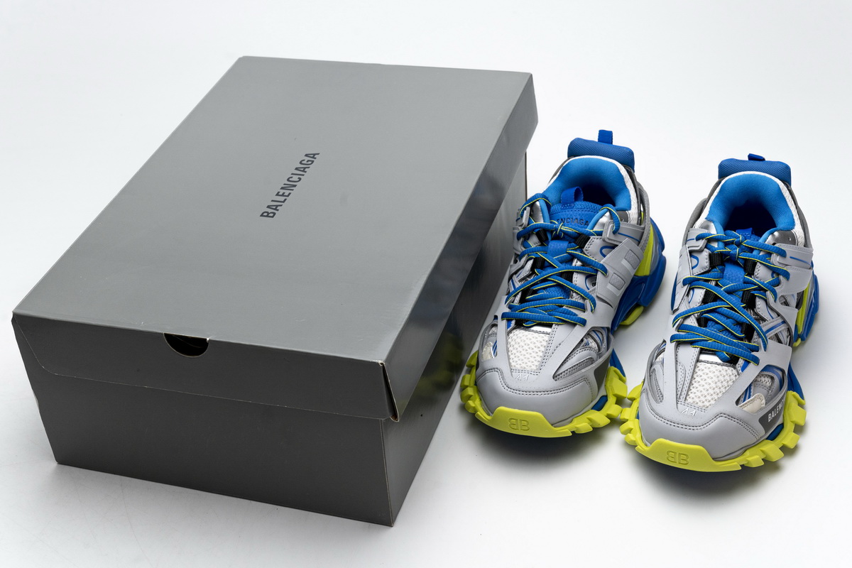Balenciaga Track Grey Blue Yellow  542023 W1GB9 6509
